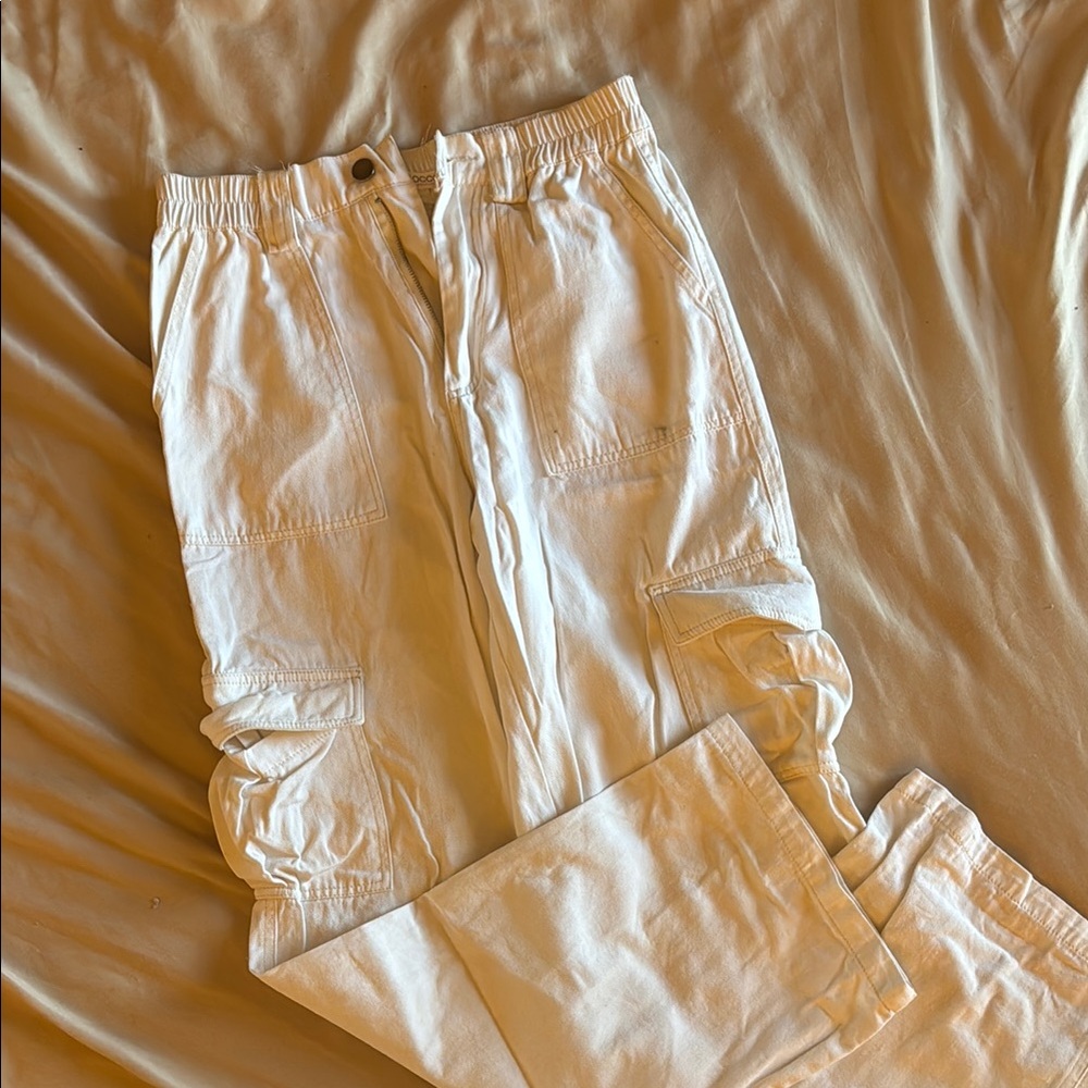 White Cargo Pants